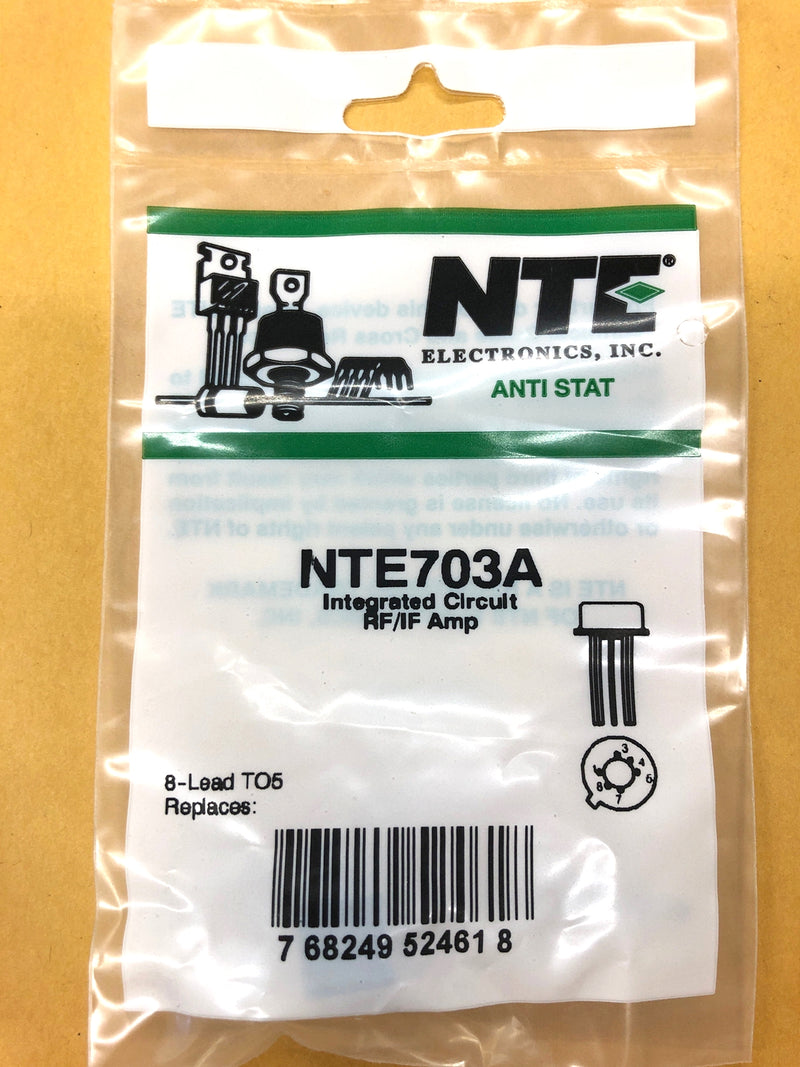 NTE703A, RF / IF Amplifier IC ~ TO-5 8 Pin Metal Can (ECG703A)