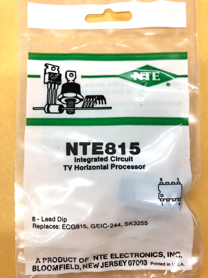 NTE815 TV Horizontal Processor IC ~ 8 Pin DIP (ECG815, GEIC-244, SK3255)