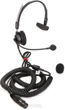PH-88E, Telex/RTS Single-sided headset with flexible dynamic boom mic, A4F Connector, 12' Coil-Cord