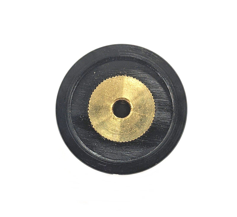 PKE90B1/8, Alco 1/8" Shaft, 0.890 Diameter Fluted Knob w/Inlay & Indicator Line