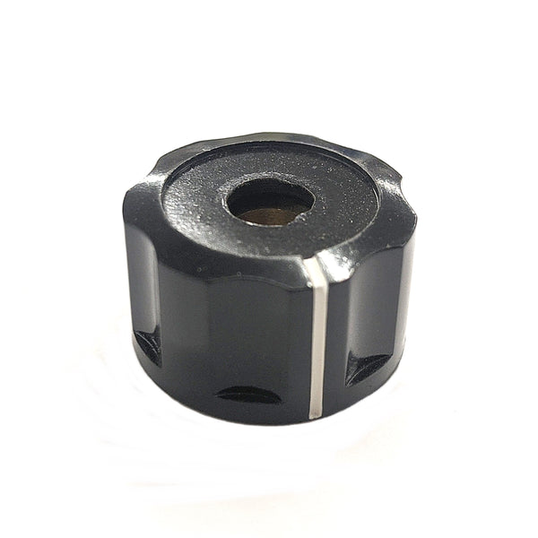 PKEC-9128B-1F, 1/4" Shaft, 0.864" Diameter Knob w/Indicator