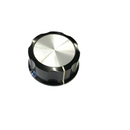 PKES140B1/4, Alcoknob 1.50" Diameter 1/4" Shaft Phenolic Knob w/Indicator Line