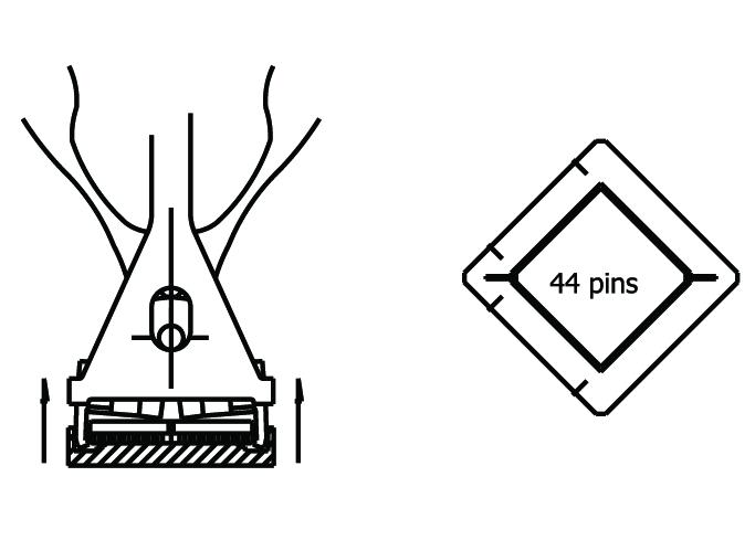 Piergiacomi PLCC-44 - Extraction tool for 44-pin Integrated circuits