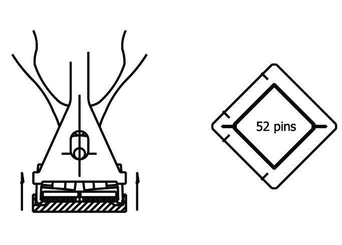 Piergiacomi PLCC-52 - Extraction tool for 52-pin Integrated circuits.