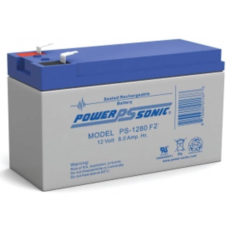 PS-1280FPS-1280 F2 12 Volt 8 Amp Hour Rechargeable SLA Battery