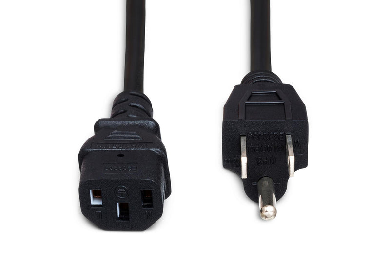 PWC-141.5, Hosa  Power Cord, IEC C13 to NEMA 5-15P, 1.5 Foot