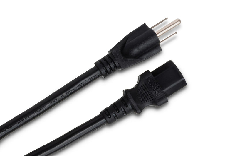 PWC-401.5, Hosa Power Cord, IEC C13 to NEMA 5-15P, 1.5 ft
