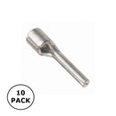Pin-Terminal-10PK-18awg, 22-18AWG Non-Insulated Solid Pin Terminals ~ 10 Pack