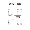 NTE R04-7D30-110 DPST-NO 110 Volt DC Coil 30 Amp HD Open Frame Relay