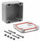 RB33P06C16G, Serpac Watertight Plastic Box, 3.22" x 3.15" x 2.17" Grey Bottom/ Clear Top