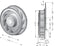 RER125-19/12N/12, Papst R138mm x 38mm 12V DC Centrifugal Fan ~ 64.74 CFM
