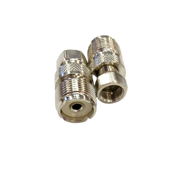 RFA-8172, Female UHF Jack (SO239) to Male "F" Type Plug Adapter
