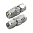 RFA-8282, Pan Pacific Mini UHF Female Jack to Male SMA Male Plug Adapter