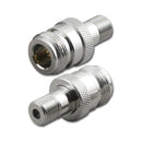 RFA-8671, Pan Pacific N Female Jack To "F" Female Jack Adapter