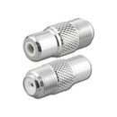 RFA-8791, Pan Pacific "F" Female Jack to RCA Female Jack Adapter