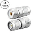 RFA-8413-10, Pan Pacific UHF Female Jack SO239 to TNC Male Plug Adapters 10 Pack