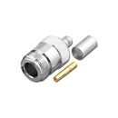 RFN-7632, Pan Pacific Type N Female 3 Piece Crimp Jack for RG-58/U