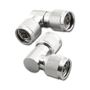 RFN-7658, Pan Pacific Type N Male Plug to Right Angle N Male Plug Adapter