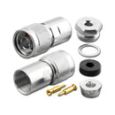 RFN-7665, Pan Pacific N Male Clamp/Solder Plug for RG-58/U Plenum Coax