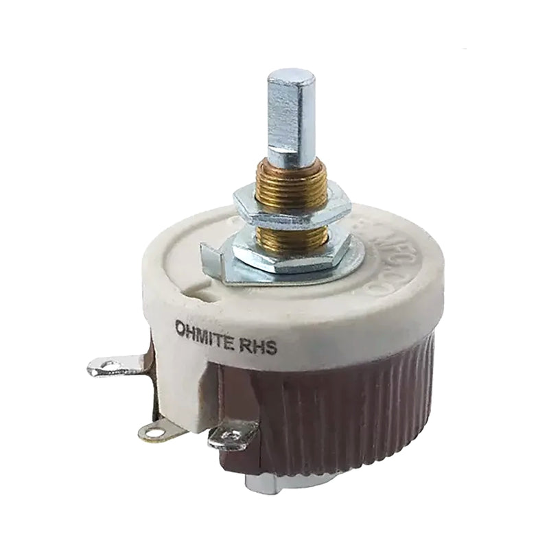 Ohmite RHS1K5, 1.5K Ohm 25 Watt Power Rheostat 1/4" Shaft 25W