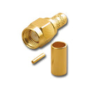 RPA-2452, Pan Pacific Reverse Polarity SMA, Crimp Male Plug w/ Female Pin RG58/U