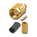 RPA-2456, Pan Pacific Reverse Polarity SMA 3Pc. Crimp Plug w/ Female Pin RG316/U