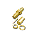 RPA-2462, Pan Pacific Reverse Polarity SMA Crimp Bulkhead Jack w/ Male Pin RG58