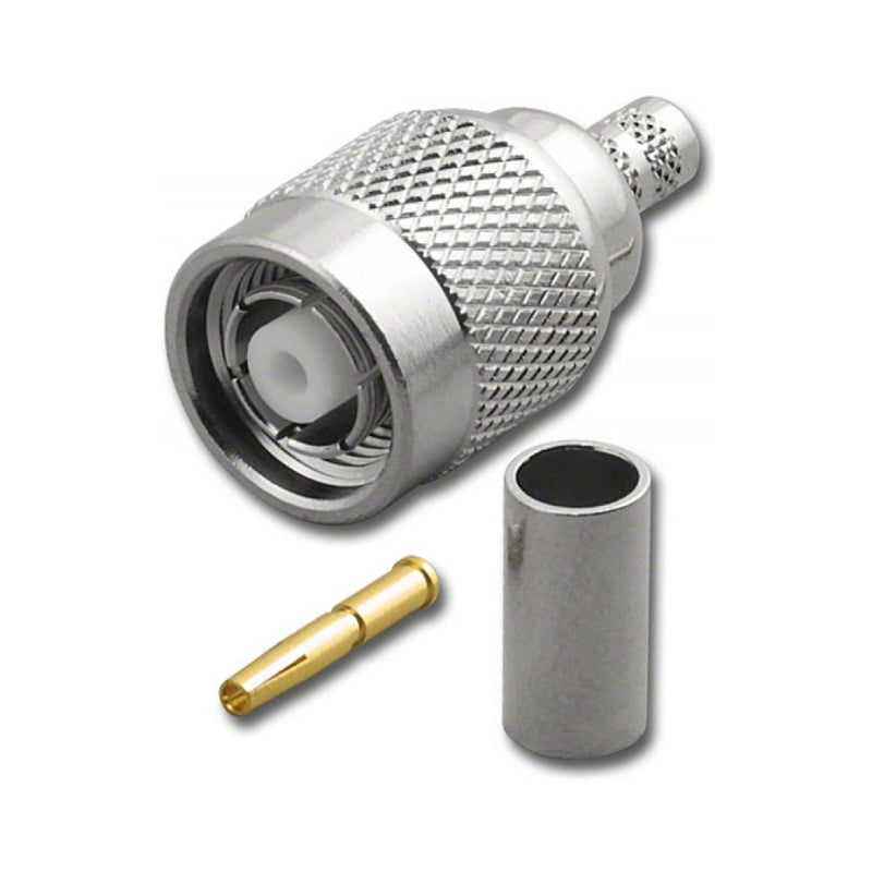 RPT-3952, Pan Pacific Reverse Polarity TNC 3 Piece Crimp Plug w/ Femal ...