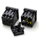 MVRF6001-5, 5-Pack Female 3 Pin Panel Mount AC Receptacle Connector ~ 15A @ 125V