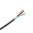 25' CC1804SRGY4-25FT, 4 Conductor 18 Gauge Shielded Cable, CMR Rated 4C 18AWG