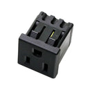 MVRF6001-5, 5-Pack Female 3 Pin Panel Mount AC Receptacle Connector ~ 15A @ 125V