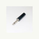 S623 BLK, Philmore Conn 1/4" Mono Phone Plug PL 2 POS Solder ST Cable Mount 2 Terminal 1 Port Bulk