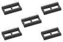 Pan Pacific SCL-28-5PK, 5 Pack of 28 Pin IC Sockets w/ Stamped Pins ~ 0.6" Wide