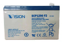 SCP1290-F2, 12V@9AH Sealed Lead Acid (SLA) Battery 0.250" F2 Terminals PS-1290F2