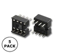 Pan Pacific SCS-08-5PK, 5 Pack of 8 Pin IC Sockets w/ Stamped Pins ~ 0.3" Wide