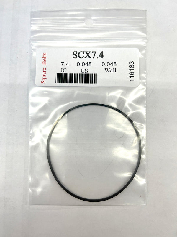 PRB SCX 7.4 Square Cut Belt for VCR, Cassette, CD Drive or DVD Drive SCX7.4