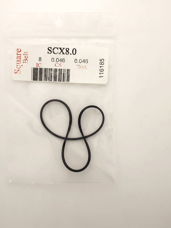 PRB SCX 8.0 Square Cut Belt for VCR, Cassette, CD Drive or DVD Drive SCX8.0