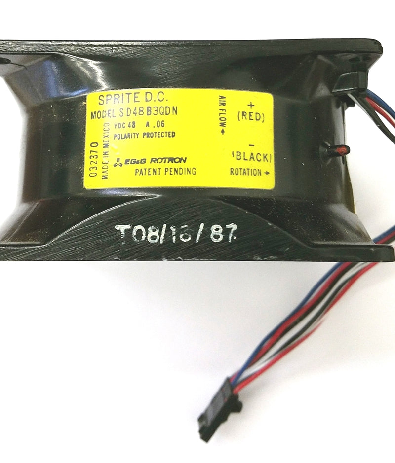 SD48B3QDN (032370), EG&G Rotron Sprite DC 80mm x 42mm 48V DC Fan ~  35 CFM