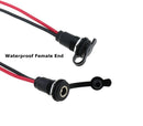 SET 2.1MF, MVO 2.1x5.5MM Male Inline & Waterproof Female Panel Mount Pigtail DC Connectors