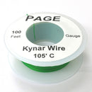100' Page 28AWG GREEN KYNAR Insulated Wire Wrap Wire 100 Foot Roll ~ Made In USA