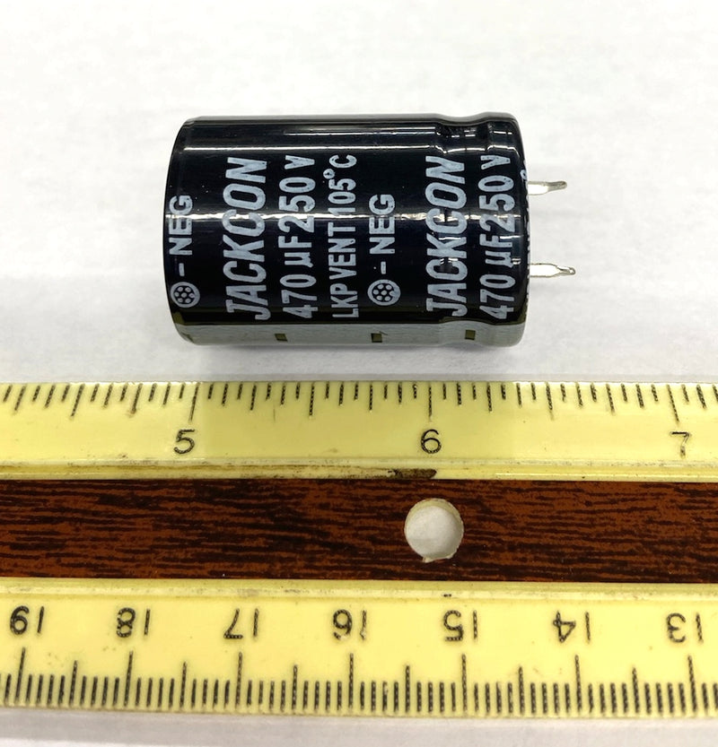 NTE SI470M250, 470uF @ 250 Volt Snap-In Radial Leaded Electrolytic Capacitor