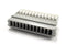 Sato Parts # SL-4000-AJ-12P, 12 Male Pin Screwless, Latching Terminal Jack