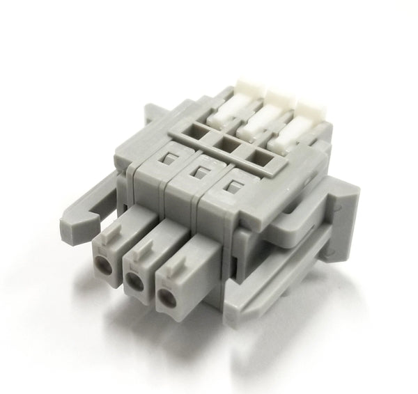 SL-4000-AP-3P, Sato Parts 3 Female Pin Screwless, Latching Terminal Plug