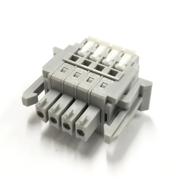 SL-4000-AP-4P, Sato Parts 4 Female Pin Screwless, Latching Terminal Plug