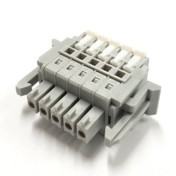 SL-4000-AP-5P, Sato Parts 5 Female Pin Screwless, Latching Terminal Plug