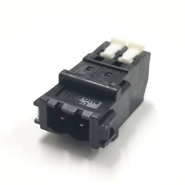 SL-4500-AJ-2PB, Sato Parts 2 Male Pin Screwless, Latching Terminal Jack