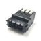SL-4500-AJ-3PB, Sato Parts 3 Male Pin Screwless, Latching Terminal Jack