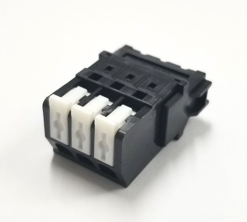 SL-4500-AJ-3PB, Sato Parts 3 Male Pin Screwless, Latching Terminal Jack