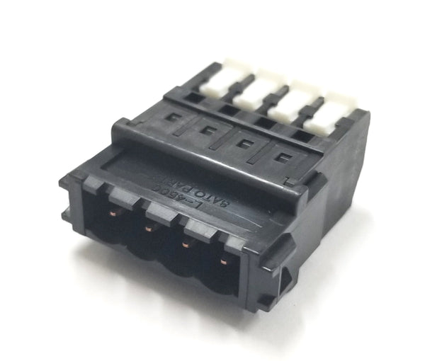 SL-4500-AJ-4PB, Sato Parts 4 Male Pin Screwless, Latching Terminal Jack