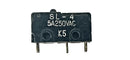 Mulon SL-4, SPDT ON-(ON) Push Button Pin Plunger Sub-Mini switch 5A @ 250V AC
